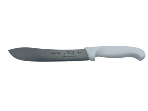KWBUTCHERSS8S Cresco-Resco KNIFE BUTCHER 8"CURVED SMOOTH WH NSF , 420 HIGH CARBON SS