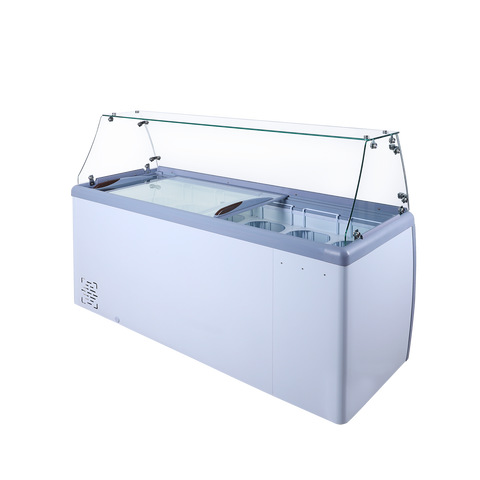 ERI-560DC Enhanced 71" Ice Cream Dipping Cabinet with Tub Holders-Enhanced Freezers