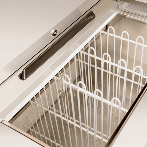 EBC-50-HC Enhanced Bottle Cooler Refrigerator 50" wide, black, 2-slide top doors