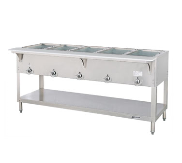 Duke Manufacturing E305SW_120/60/1 Aerohot Electric Sealed-Well Steam Table Hot Food Station, 5 Wells, 120V