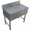 E-BDU-1824 Enhanced Bar drainboard unit 18-1/2"X24"X30"H with 3" backsplash\-Enhanced SS & Equipment