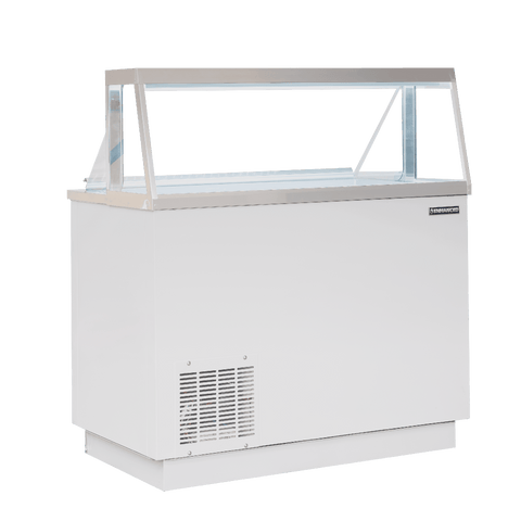 EDC-46-HC Enhanced 46" Dipping Cabinet with Sneeze Guard, White