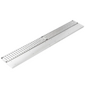 E-BDRD-8X36 Enhanced Bar drink rail drainer 8"X36"X3/4"H with 3/16" mounting holes, SS-Enhanced SS & Equipment