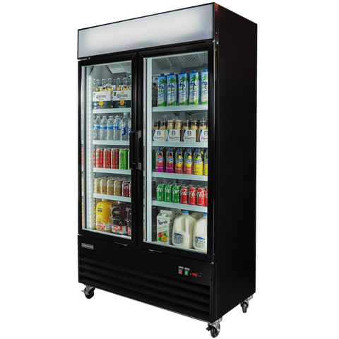 EGDM-35R-HC Enhanced Merchandiser Refrigerator, 2 Glass Doors
