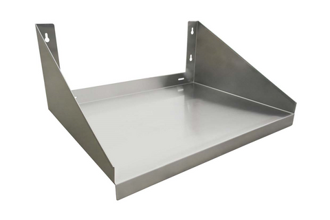 Enhanced SS & Equipment E-WMS-1824 18"D x 24"W Stainless Steel Wall Mount Microwave Shelf