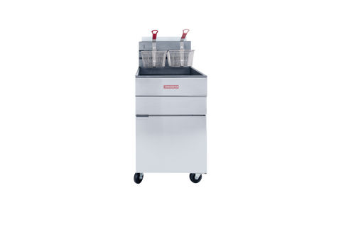Enhanced Gas Equipment EGF-85-N 85 lb. Natural Gas Commercial Deep Fryer, 150,000 BTU