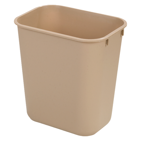 34291306 Carlisle 13 Qt. Beige Office Wastebasket