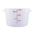 ERC12TCresco Resco Round Food Container 12 qt, Translucent-Enhanced Smallwares