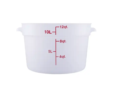 ERC12TCresco Resco Round Food Container 12 qt, Translucent-Enhanced Smallwares