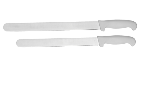 Cresco Resco Smallwares KWSLICE10S 10" Smooth Slicing Knife with White Handle