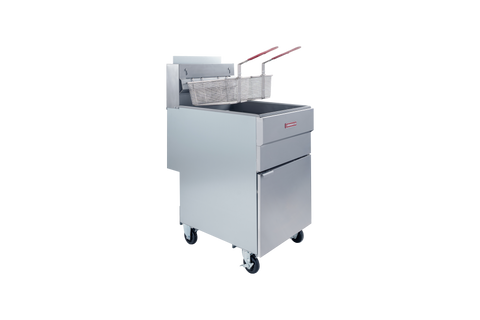 Enhanced Gas Equipment EGF-150-N Enhanced 65-80 lb Natural Gas Commercial Deep Fryer, 150,000 BTU