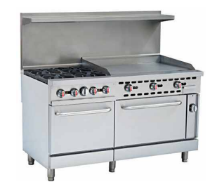 ER-4-G36 Enhanced 60" Range, 4 Burner with Standard Oven-Enhanced Gas Equipment