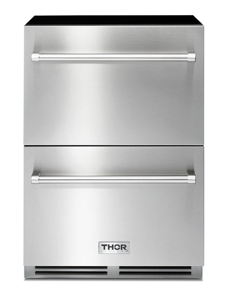 TRF24U Thor 24 Inch Indoor Outdoor Refrigerator Drawer in Stainless Steel-Thor Kitchen