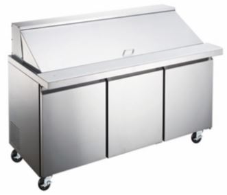 ESPM-72-30-HC Enhanced 72" Refrigerated Sandwich/Salad Prep Unit, Mega Top