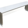 E-OSG-12-4 Enhanced Over shelf with sneeze guard for 4- hole steam table, 12" wide-Enhanced Stainless Steel