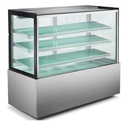 ECD-71-3-HC Enhanced Cake Display Case Refrigerator, 72" wide, Glass on 4-sides, 3-shelves