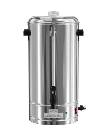 Enhanced Slicers CP-10A Enhanced Coffee Maker/Urn - 10 Liter, 42 Cup, Stainless Steel