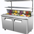 E-DOS-PT1448 Enhanced Overshelf, 14"X48"X48"H for prep table, Double tier-Enhanced SS & Equipment
