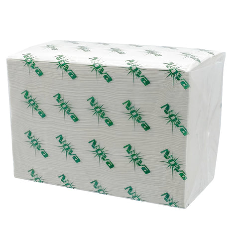 TallFold Nova Napkin 6.7 x 13, White, 1-Ply 20 / 500 cs