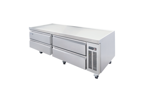 Enhanced Refrigeration ECB-72-HC 72" Refrigerated Chef Base with 4 Drawers