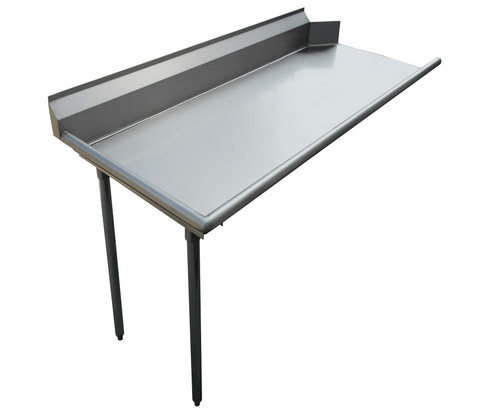 Enhanced SS & Equipment E-CDT-24L Clean Dish Table, 30"x24" SS Top, Galvanized Legs, Left Side