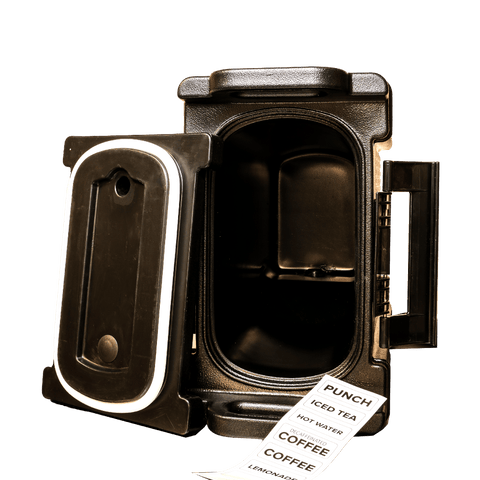 EIDD-5 Enhanced Insulated Drink Dispenser, 5-gallon, Black-Enhanced Smallwares