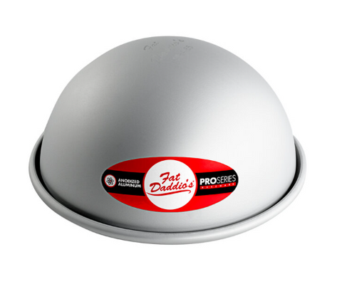 PHA-65 Fat Daddio's Hemisphere Pan, 6 1/2 in Dia x 3 1/4 in Deep, aluminum-Fat Daddios