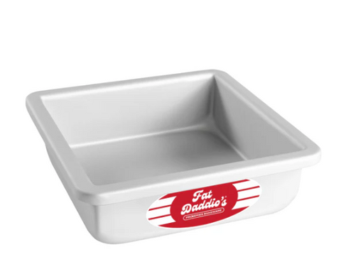 PSQ-662 Fat Daddio's Square Pan, 6 in x 6 in x 2 in , Aluminum-Fat Daddios