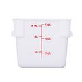 ESC6T Cresco Resco Food Storage Container, 6 Qt., Square, Translucent-Enhanced Smallwares