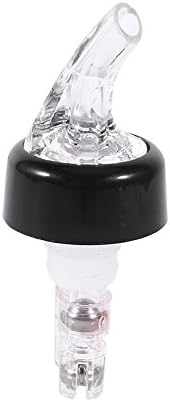 Cresco Resco POURMBL1OZPDZ 1oz Measured Liquor Pourer, Black/Clear, Pack of 12