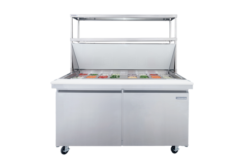 Enhanced SS & Equipment E-DOS-1661 Double Tier Stainless Steel Overshelf 16" x 60-1/4" x 32"H