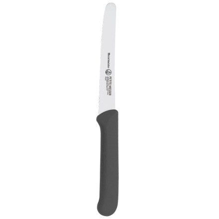 Messermeister 106/B 4.5" Black Serrated Tomato Knife with Matching Sheath
