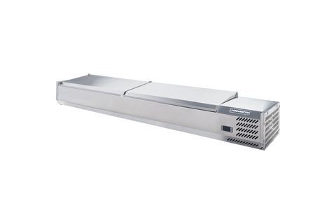Enhanced Refrigeration CTSP-78-15-HC 78" W x 15" D Refrigerated Countertop Sandwich/Toppings Prep Station