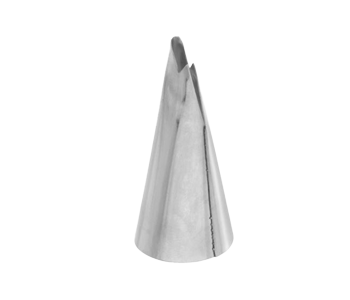 Ateco 050 Ruffle Pastry Tube - Stainless Steel Piping Tip