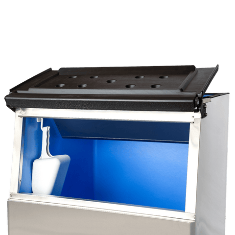 375 Ice Bin Enhanced Ice bin 375lb capacity Water Filter and Drain tubes for installation of modular head included inside bin