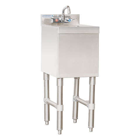 E-UHS-1812 Enhanced Underbar Hand Sink with 3" Backsplash-Enhanced SS & Equipment