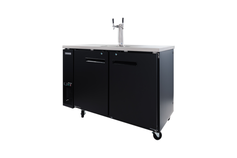 Enhanced Refrigeration EDD-2-HC Enhanced Draft Beer Dispenser Refrigerator, 1-Tower, Black Exterior