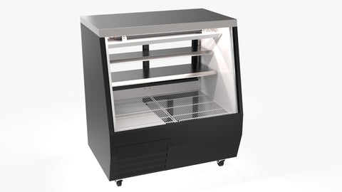EDDDC-50-HC Enhanced Deli Case Double Duty 50\" Black