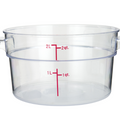 ERC2C Cresco Resco Round Food Container 2 qt, Clear-Enhanced Smallwares