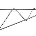 E-CBR-18ASDWM Enhanced KIT-(2) 18" Single Adjustable Wall Brackets, Chrome-Enhanced Wire Shelving