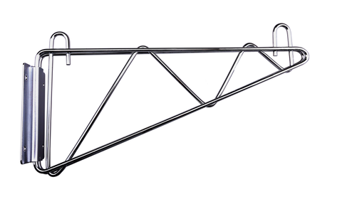 E-CBR-14SDWM Enhanced Wall mount bracket single 14" Chrome Each