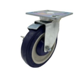 EPSWZ-515-P2-1 Enhanced 5" Casters with Brakes and Plates, Set of 4