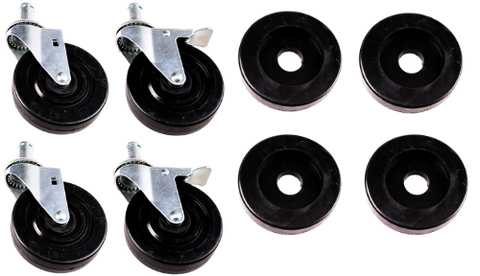 Enhanced Wire Shelving E-CA5SBR 5" Caster Set for Wire Shelving