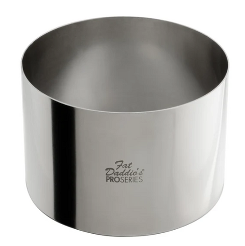 Fat Daddio's SSRD-5030 ProSeries 5" x 3" Stainless Steel Round Cake & Pastry Ring Mold