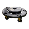 E-PTCD-18 Enhanced 18" Dia. Trash Can Dolly, Black-Enhanced SS & Equipment