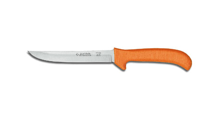 Dexter Russell EP156HG Sani-Safe 6" Hollow Ground Deboning Knife with Orange Handle