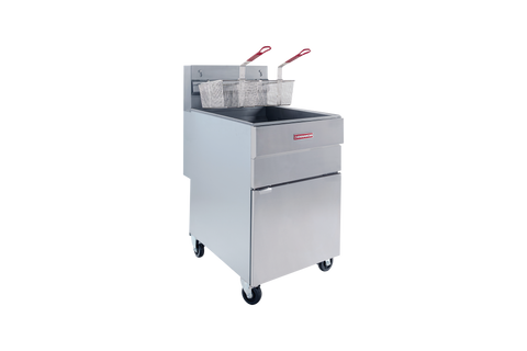 Enhanced Gas Equipment EGF-85-N 85 lb. Natural Gas Commercial Deep Fryer, 150,000 BTU