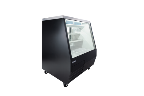 Enhanced Refrigeration EDDDC-50-HC Deli Case Double Duty 50" Black Refrigerated Display Case