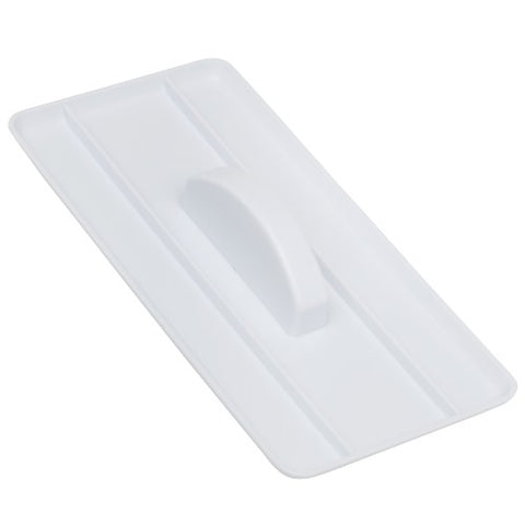 Ateco 1302 Rectangular Fondant Smoother with Handle - Food-Safe White Plastic