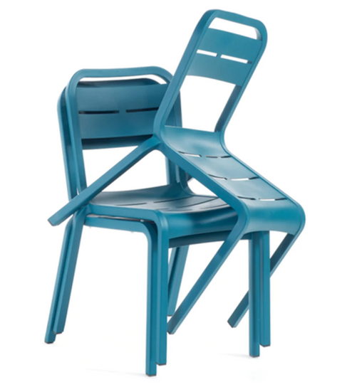 UT110181 Grosfillex Stacking Side Chair French Taupe